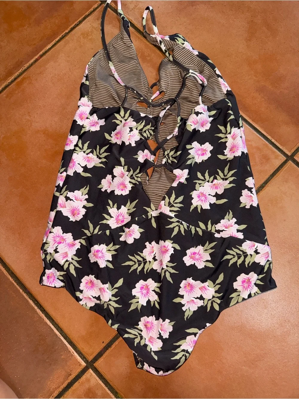 acacia swimwear Kokomo One-Piece Swimsuit with Pink Floral Print